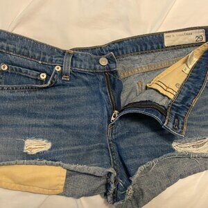 Rag and Bone Jean Cut Off Shorts Size 29